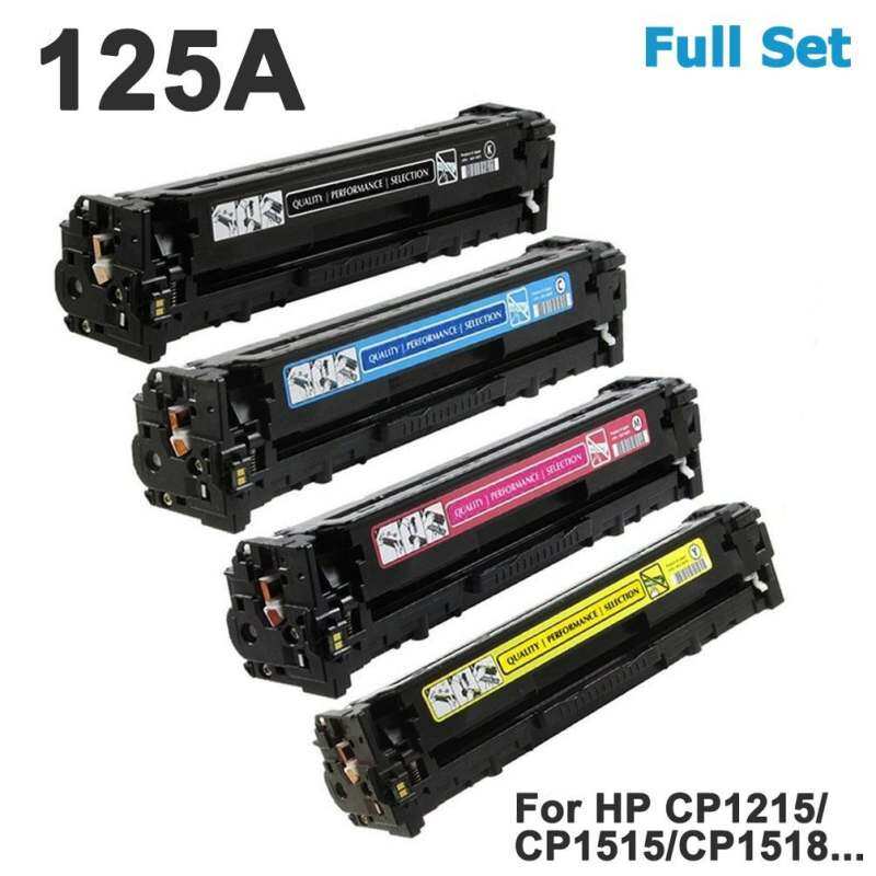Vileed 125A 4-pack For HP CB540A CB541A CB542A C543A BK C M Y Full Set Colour Laser Toner Print Cartridge CB540 CB541 CB542 CB543 for HP Color LaserJet CP1210 CP1215 CP1217 CP1510 CP1514 CP1515n CP1515 CP1518ni CP1518 CM1300 CM1312 CM1312nfi MFP Prin