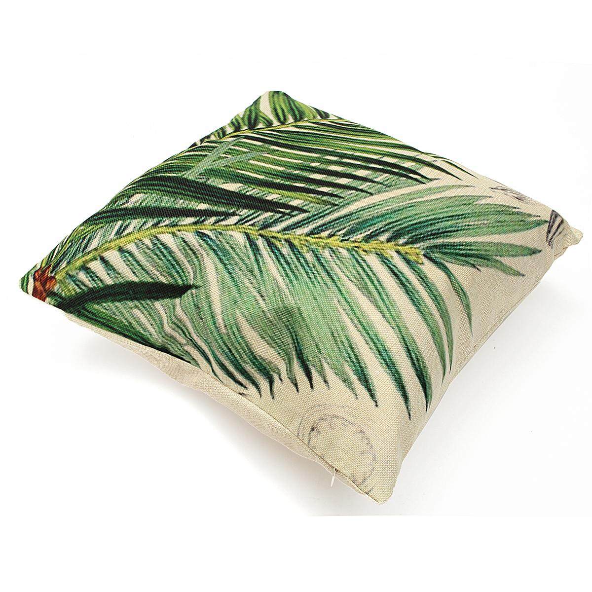 Tropical Shrub Sofa Bed Throw Pillow Case Car Waist Cushion Cover Home Decor#SAGO CYCAS