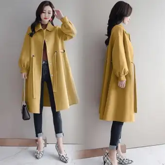 Autumn And Winter Medium Length New Style Women S Dress Korean