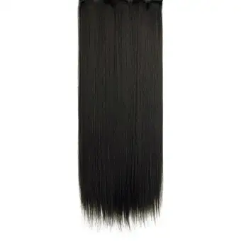 Bzy High Quality Human Hair Silk 60cm Straight Hair Extension With