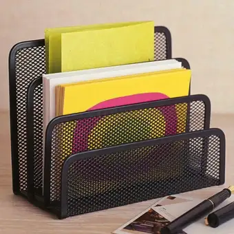 Sky Wing Mesh Desk Organizer File Storage Folder Holder Rack Metal