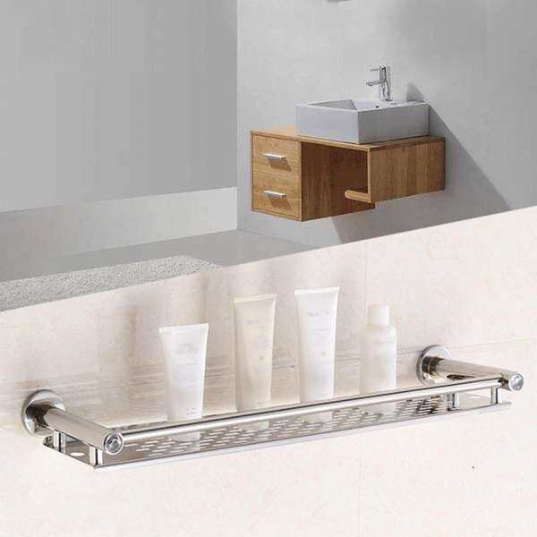 ERA 60CM Stainless Steel Anti-rust Frame Storage Shelf Washroom Bathroom Hanging Rack