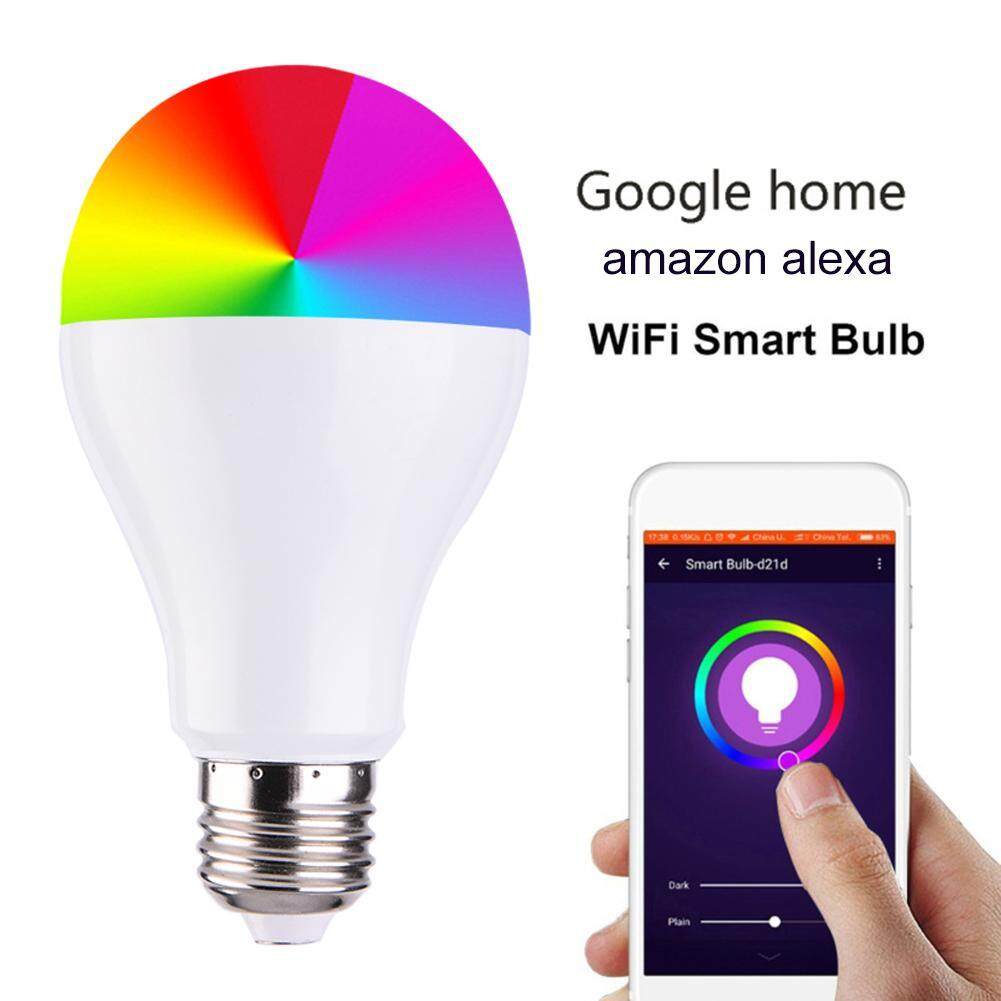 RGBW LED Light Bulb WiFi APP Remote Control Smart Lighting Home Decor(White)-