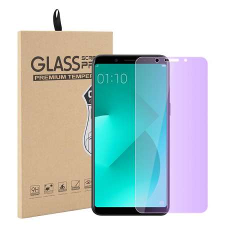 Happon สำหรับ 1 แพ็ค OPPO A83 Blue Ray ตาป้องกันกระจกเทมเปอร์ปกป้องหน้าจอป้องกันรอยขีดข่วนหน้าจอ
