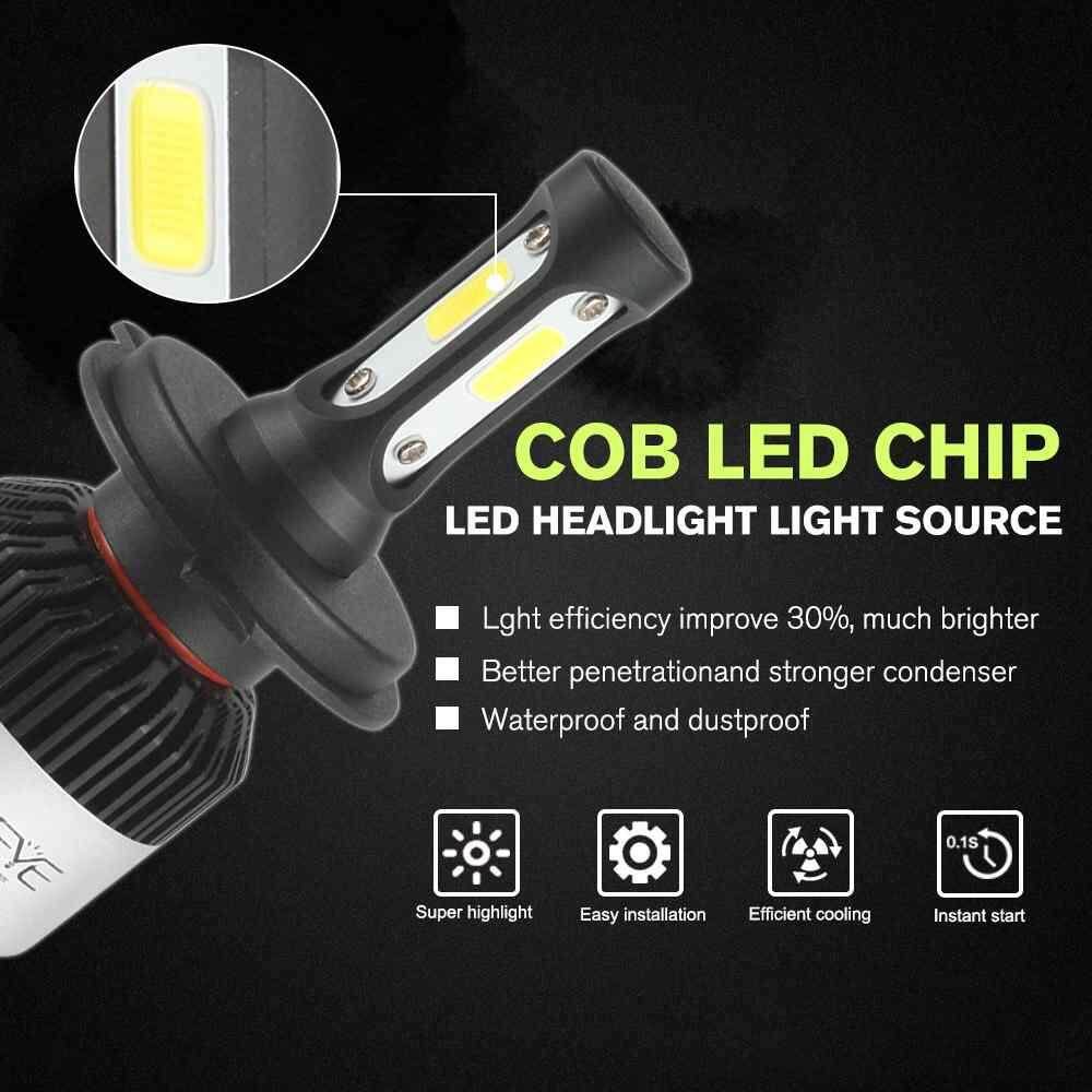 DXY-2 Chiếc H4 HB2 9003 NIGHTEYE LED Đèn Pha Bóng Đèn HI/Chùm Thấp Bộ Chống Nước TRỐN Ánh Sáng Trắng 6500 K