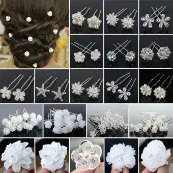 20pcs Hair Jewelry Accessories Handmade Hair Clips Wedding Bridal
