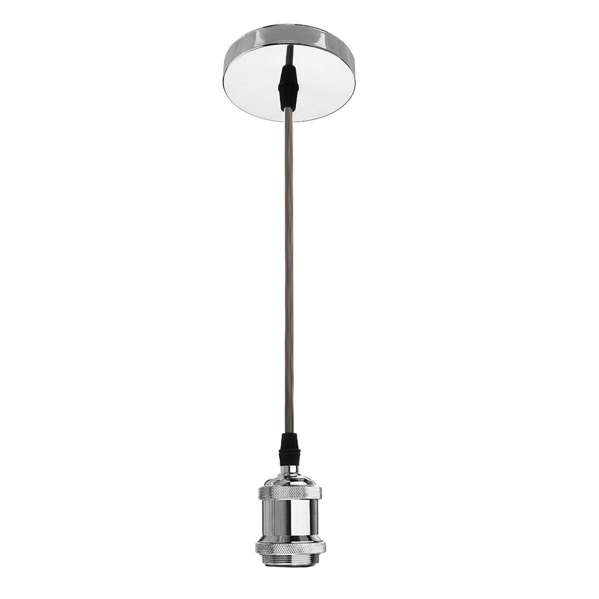 E27 Ceiling Pendant Lamp Bulb Holder Socket Base Light Hanging Fitting 4 Colors