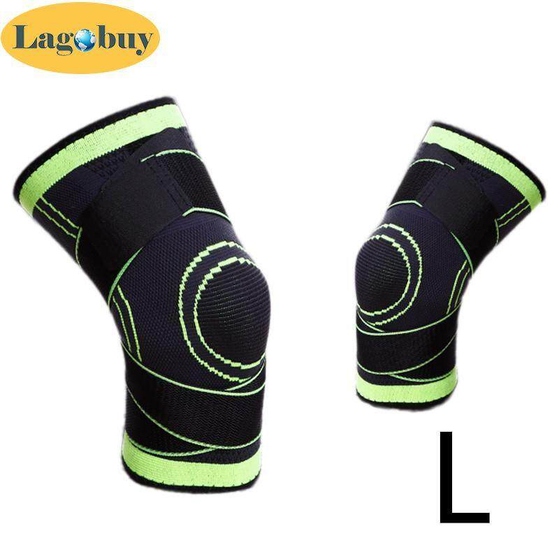 Lagobuy 1Pcs Pressurized Warm Knee Pad Support Cycling Breathable Knee Brace Sport Guard ( S-XL Optional)