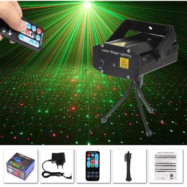 Outops Đen Điều Khiển từ xa Bầu Trời Đầy Sao Sân Khấu Ánh Sáng Laser DJ Câu Lạc Bộ Disco Máy Chiếu Lễ Hội Trang Trí