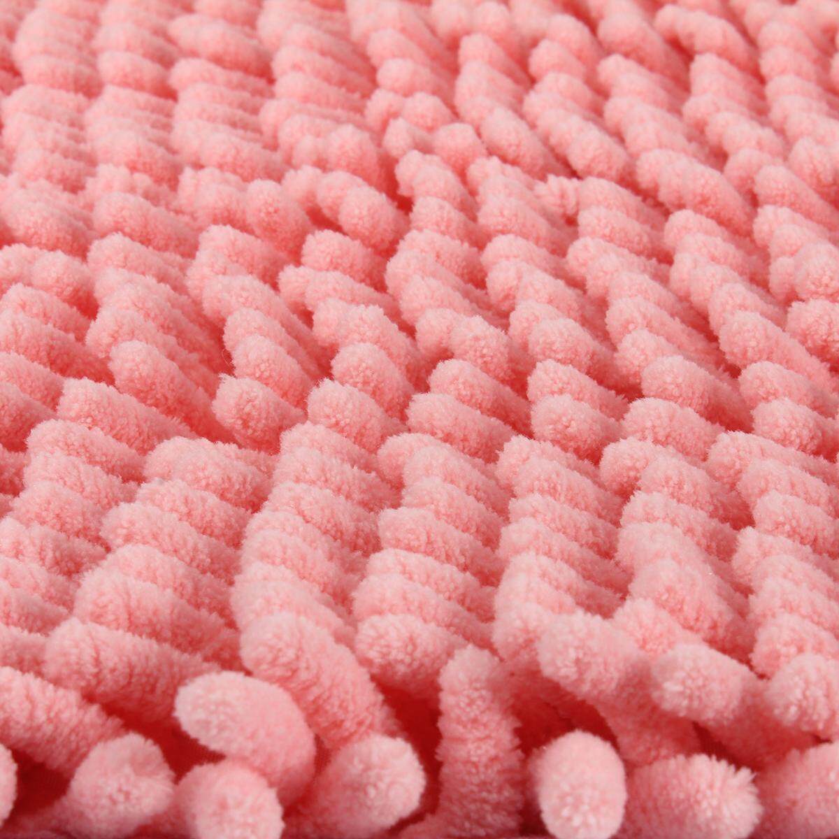 3 sizes Bath Mat For Bathroom Rug Carpet In The bathroom And Toilet Anti Slipping Water Absorbing Comfortable Area Rug Chenille - intl