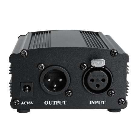 DC 48 โวลต์ Phantom แหล่งจ่ายไฟ 220 โวลต์ + อะแดปเตอร์สำหรับไมโครโฟนคอนเดนเซอร์ไมค์