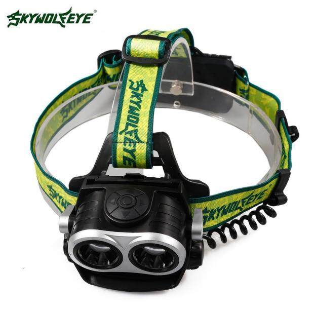 8000LM 2X XM-L T6 Headlamp Headlight Head Light LED Rechargeable USB