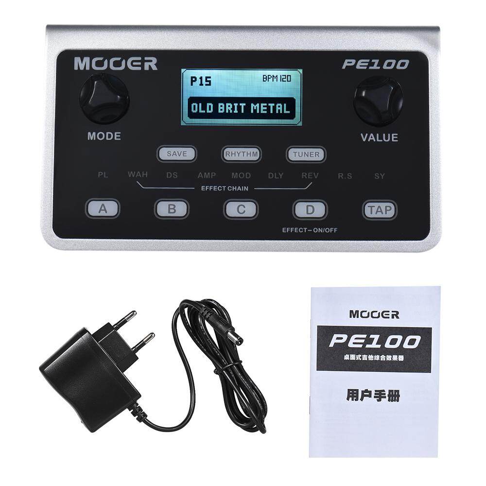 MOOER PE100 แบบพกพา MultiEffects Processor กีต้าร์ 39 Effects 40 รูป