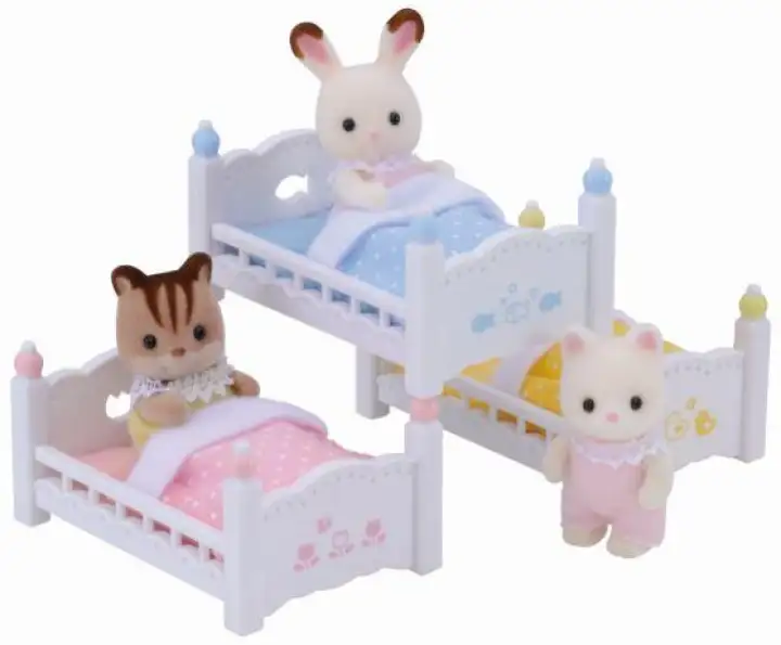 sylvanian families triple bunk beds