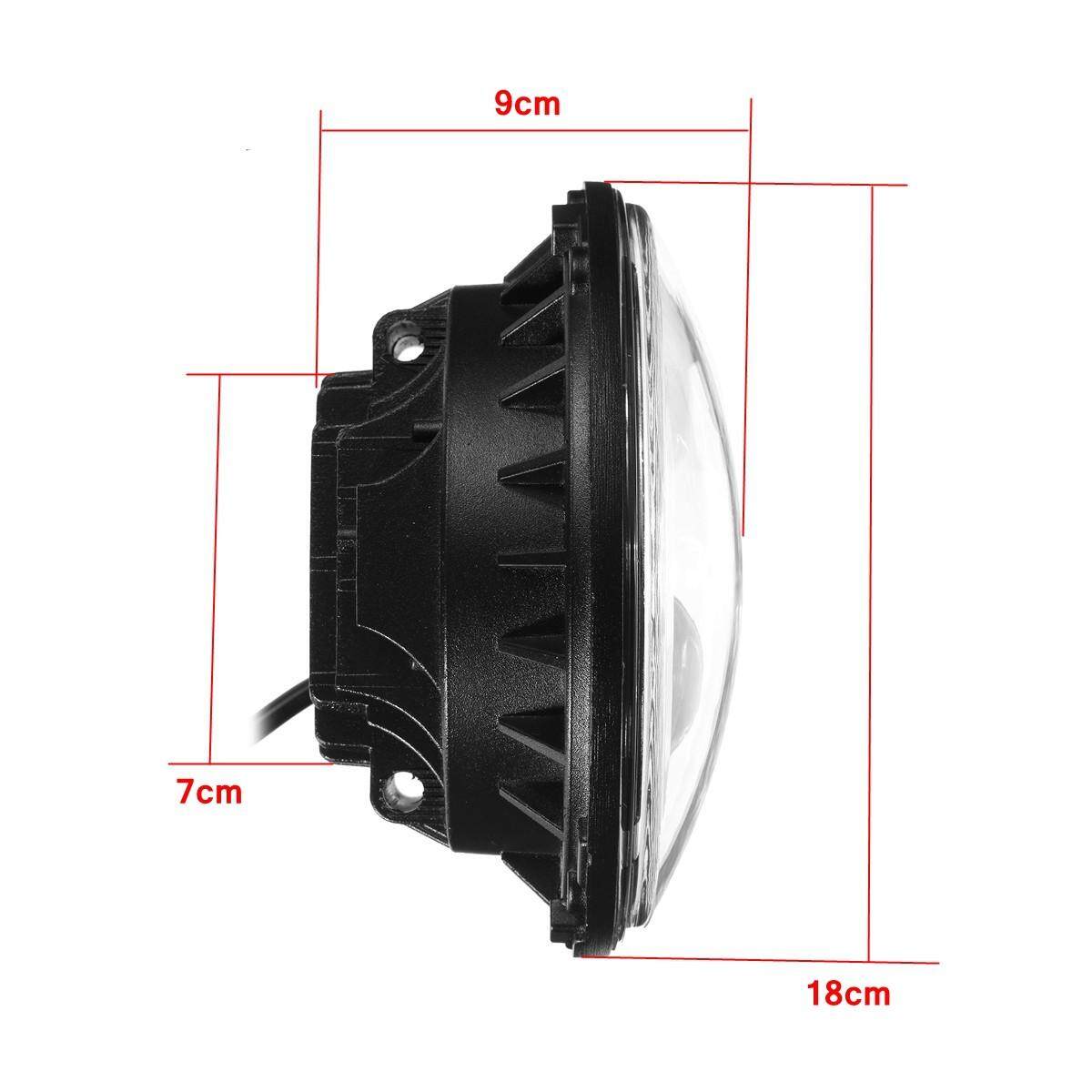 7 Inch Chrome Máy Chiếu HI/Lo ĐÈN Pha LED Ánh Sáng Đèn cho Harley/Jeep Wrangler