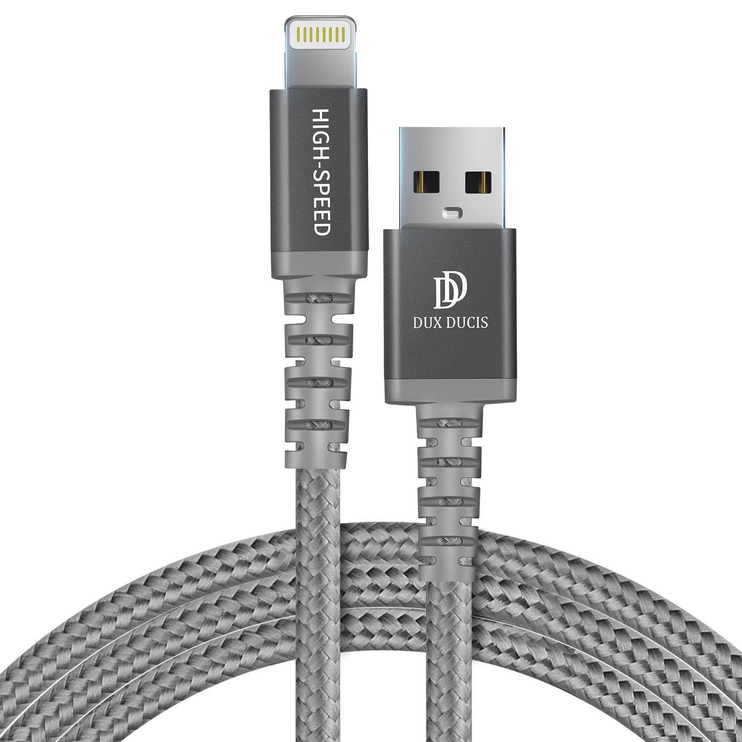 UD Dux Ducis Mfi IOS 1.5 M Cepat Data Sync Charger Kabel USB Pengisian Kabel untuk iPhone X 7 8 6 6 S PLUS 5 S 5 SE Ipad IPod Spesifikasi: x1-MFI 1.5 M