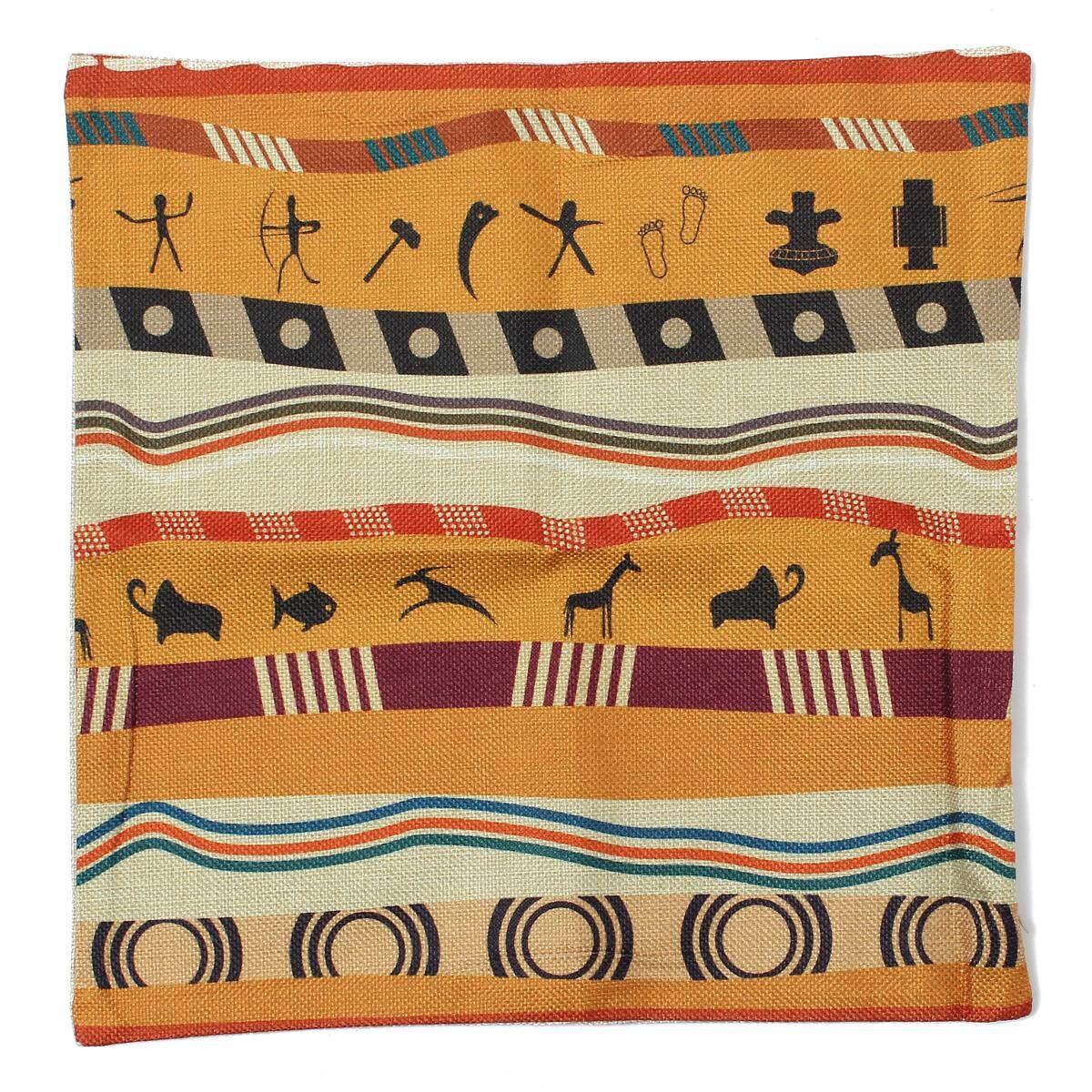 Vintage African Style Home Decorative Sofa Throw Pillow Case Cushion Cover Animal - intl