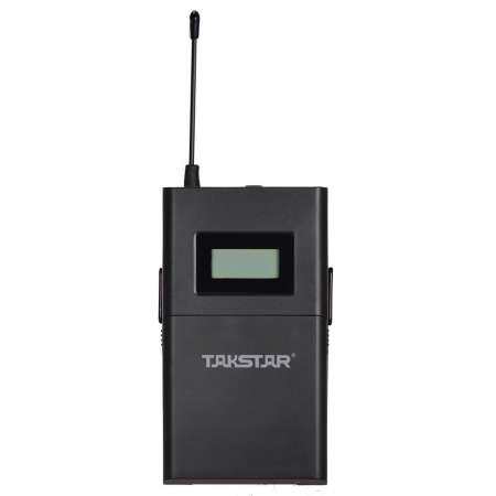 Takstar WPM-200 UHF ไร้สายเสียงระบบตัวรับสัญญาณจอ LCD 6 เลือกช่องได้ 50 เมตรระยะทางการส่งพร้อมเฮดโฟนแบบเสียบหู