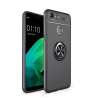 แหวนโลหะแม่เหล็กด้านหลังสำหรับ OPPO F7 เคสซิลิโคนเกราะกันกระแทก Coques