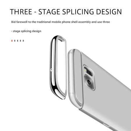 สำหรับซัมซุงกาแล็คซี่ S7 EDGE Case, 3 in 1 Anti - Scratch Shockproof Electroplate กรอบกับพื้นผิวเคลือบที่จับกระชับมือปลอก