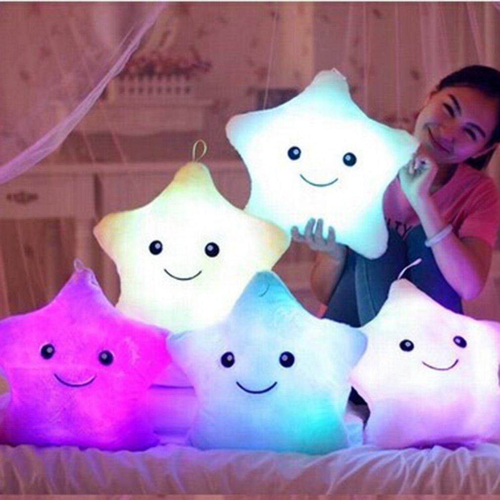 GOOD Unique Luminous Pillow Vivid Star Design LED Light Cushion Plush Pillow Toy - intl