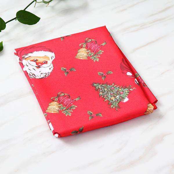 Square printed Christmas tree Santa Claus bell tablecloth Christmas tablecloth