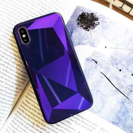 เพชรกระจกเทมเปอร์สำหรับ Apple IPhone XR สามมิติ Rhombus Glass สำหรับ Apple IPhone XR