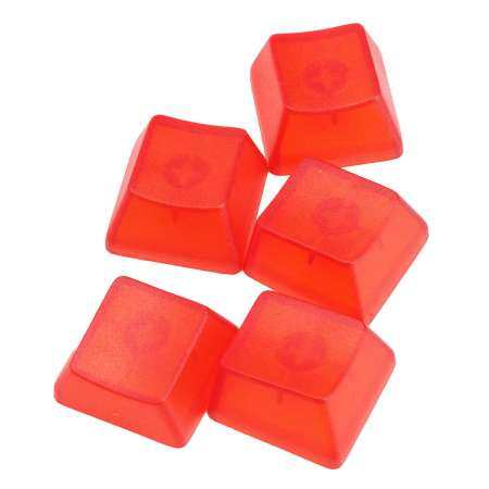 5PCs Transparent Cherry MX Key Cap Mechanical Keyboard Clear Red R2