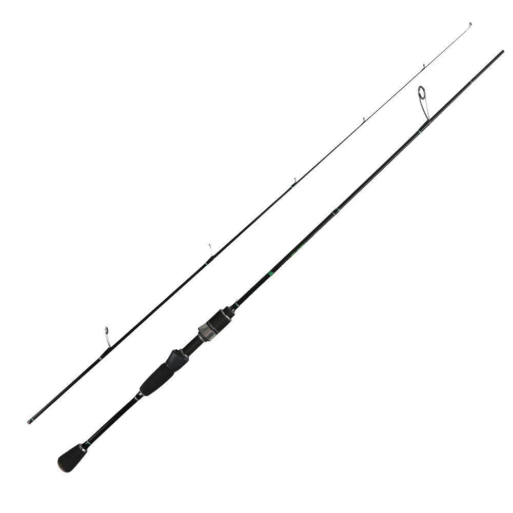 JOHNCOO UL FIshing Rod 0.6-6g test Fast action 1.68m Spinning Rod for Light Jigging Trout Rod with Solid Tip 2 Sections Carbon Rod