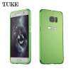 TUKE สำหรับ Samsung S7 EDGE Case โลหะอลูมิเนียมกรอบสำหรับซัมซุงกาแล็คซี่ S7 EDGE G935F SM-G935F คาร์บอนไฟเบอร์แข็งไฮบริดฝาครอบ ETUI - INTL