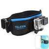 TELESIN Adjustable Waist Strap Band Mount for GoPro Hero 3 / 3+ / 4 / Xiaomi Yi / SJCAM SJ4000 / SJ5000 Action Camera - BLACK