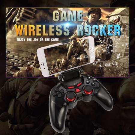 ใหม่ TI-465 ไร้สาย Android จอยเกมส์บลูทูธ DOBE จอยสติ๊กควบคุมเกมสำหรับ Android IOS PC โทรศัพท์มือถือที่วางโทรศัพท์สีดำ
