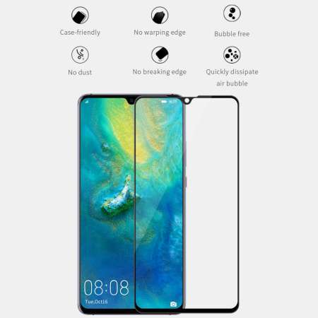 NILLKIN สำหรับ Huawei Mate 20 X Anti - Explosion กระจกนิรภัยสำหรับ Huawei Mate 20 Anti - Broken โค้งขอบปกป้องหน้าจอ