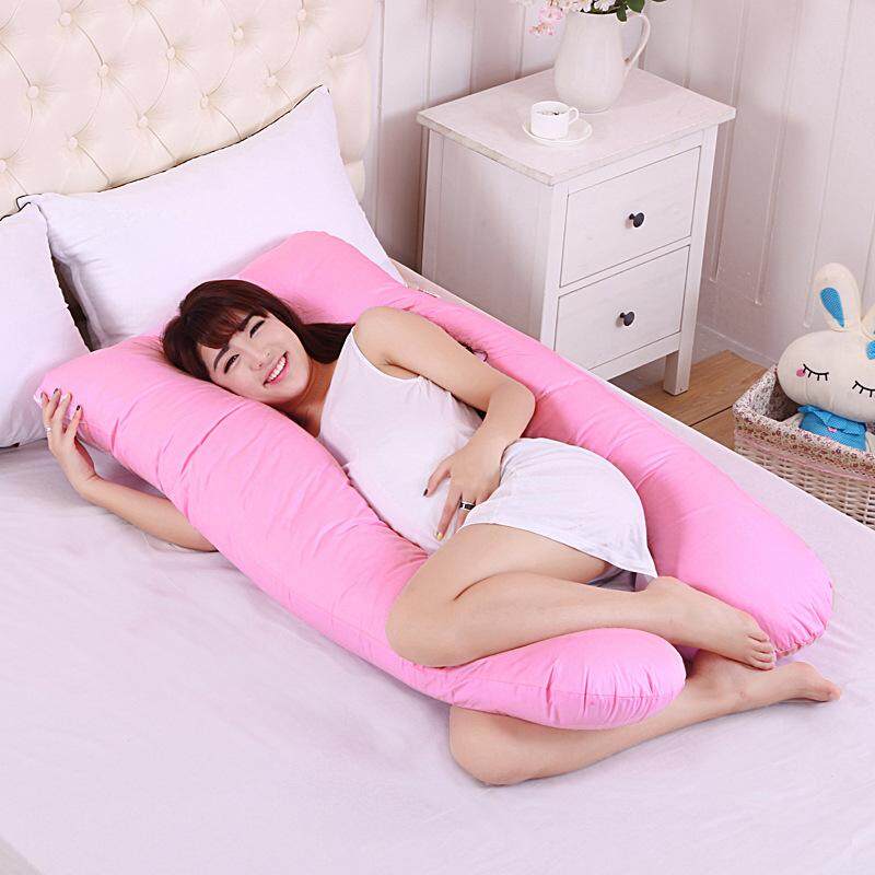 Sleeping Support Pillow For Pregnant Women Body 100% Cotton Pillowcase U Shape Maternity Pillows Pregnancy Side Sleepers Bedding - intl