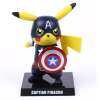 โปเกมอนโปเกมอน Pikachu Cos Deadpool สีแดง Edition หุ่นของเล่นรูปปั้น NB รายละเอียด
