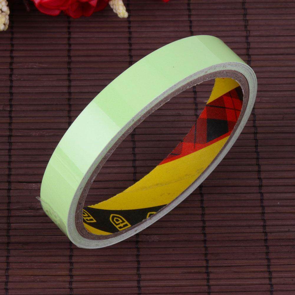 10m Luminous Warning Tape PET Night Vision Glow Tape Home Decor Tape(Fluorescent Green)-15mm - intl