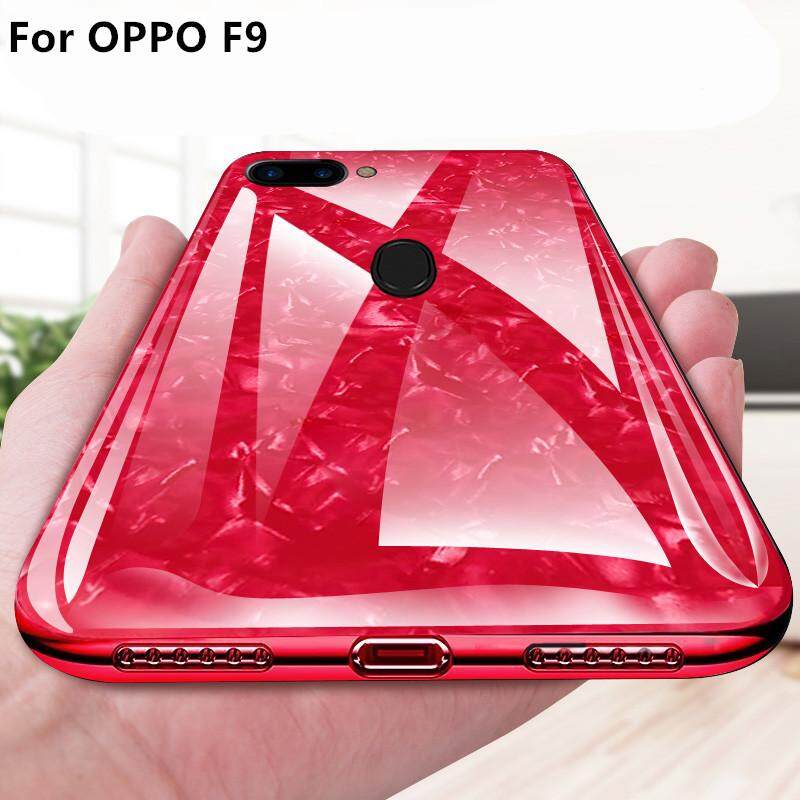 Untuk OPPO F9 Case Kaca Antigores Silikon Hybridcasing Hard Shockproof dari untuk OPPO F9 847772