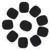 Andoer Mini Lapel Headset Microphone Windscreen Mic Foam Cover, Black 10-Pack - intl