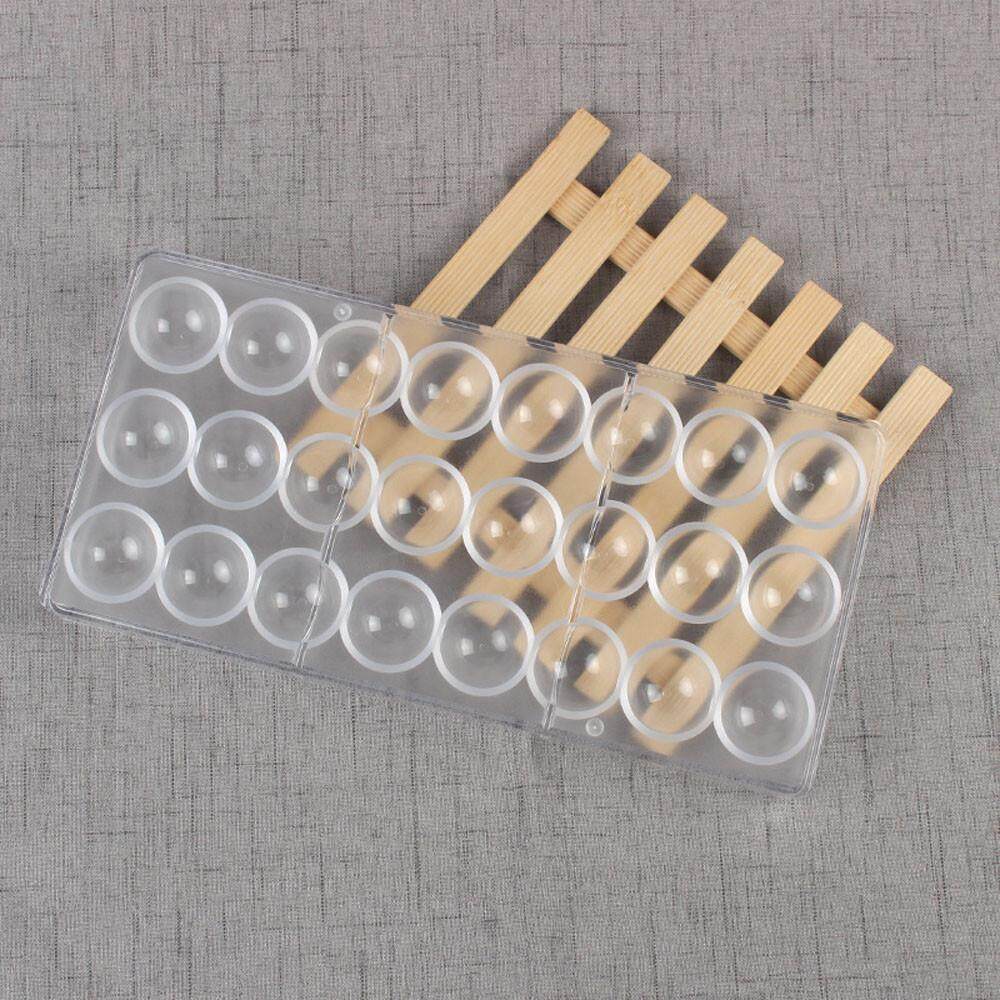 Clear Hard Chocolate Maker Polycarbonate PC DIY 24 Half Ball Candy Mold