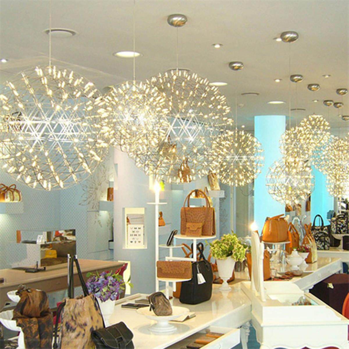 Modern LED Sphere Pendant Light Hanging Chandelier 30/40/50cm