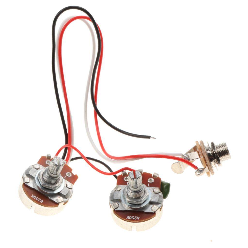 New Guitar Wiring Harness Pickup 1v2t 5 Way Switch 500k Pots For