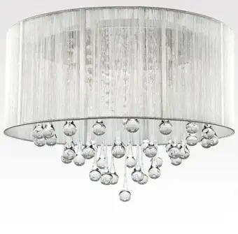 modern fabric chandelier