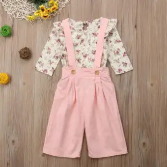 baby girl pink overalls