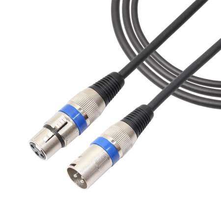 Honioer ตัวต่อไมโครโฟน Pin พอร์ต XLR ตัวผู้หญิงเสียงไมค์สายพ่วง 1.8 เมตร