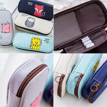 Foonee ใหม่เครื่องเขียนนักเรียน Simple Morning Good PARTY กล่องดินสอ Multi - Function กล่องใส่ปากกาพลิกกล่องดินสอ