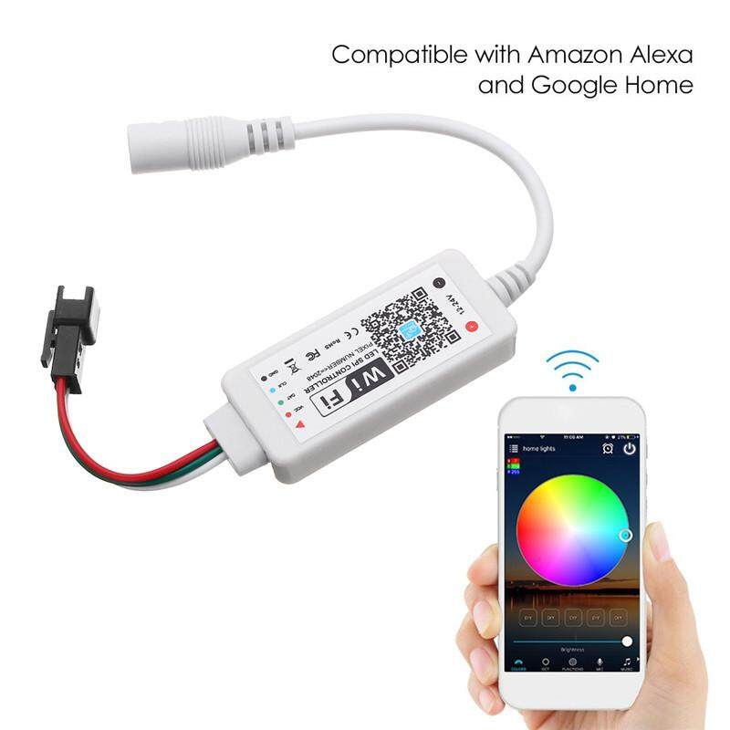 2 cái Bluetooth ỨNG DỤNG Điện Thoại Điều Khiển ĐÈN LED Để WS2811 Dải Ánh Sáng IP20 DC 12-24 V Cho Alexa Google echo