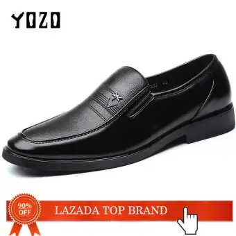 lazada leather shoes