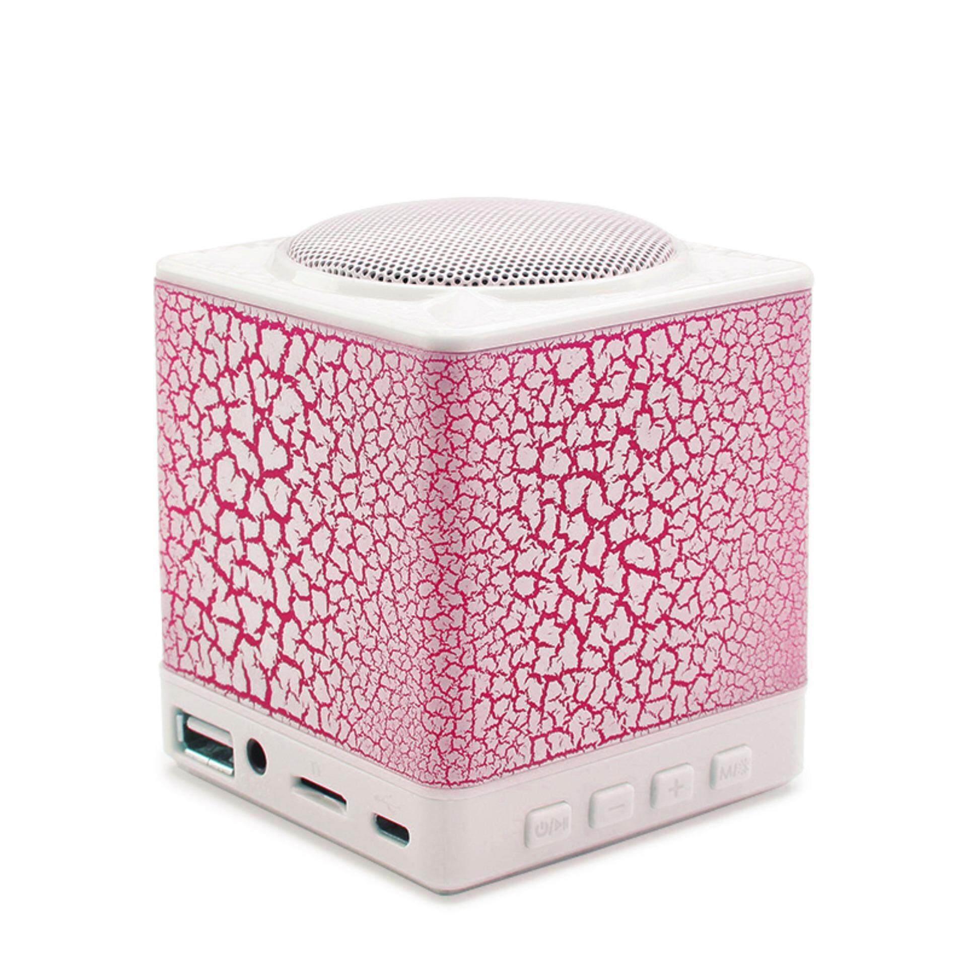 Kotak Pandora Portable Mini Wirelss Lampu Speaker Bluetooth Stereo HD Kotak Suara Musik Ultralight USB Input untuk Ponsel dengan 3.5 Mm Kabel Audio Telepon Speaker Shower Mobil home Outdoor Musik Interior Cahaya Lampu Hias