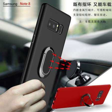 สำหรับซัมซุงโน้ต 8 กรณีที่วางแหวนแม่เหล็กวงเล็บโทรศัพท์ TPU แบบน่ม - INTL