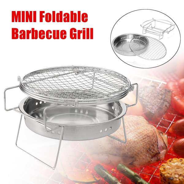 BBQ Barbecue Grill Folding Portable Charcoal Outdoor Camping Burner Patio Stove - intl